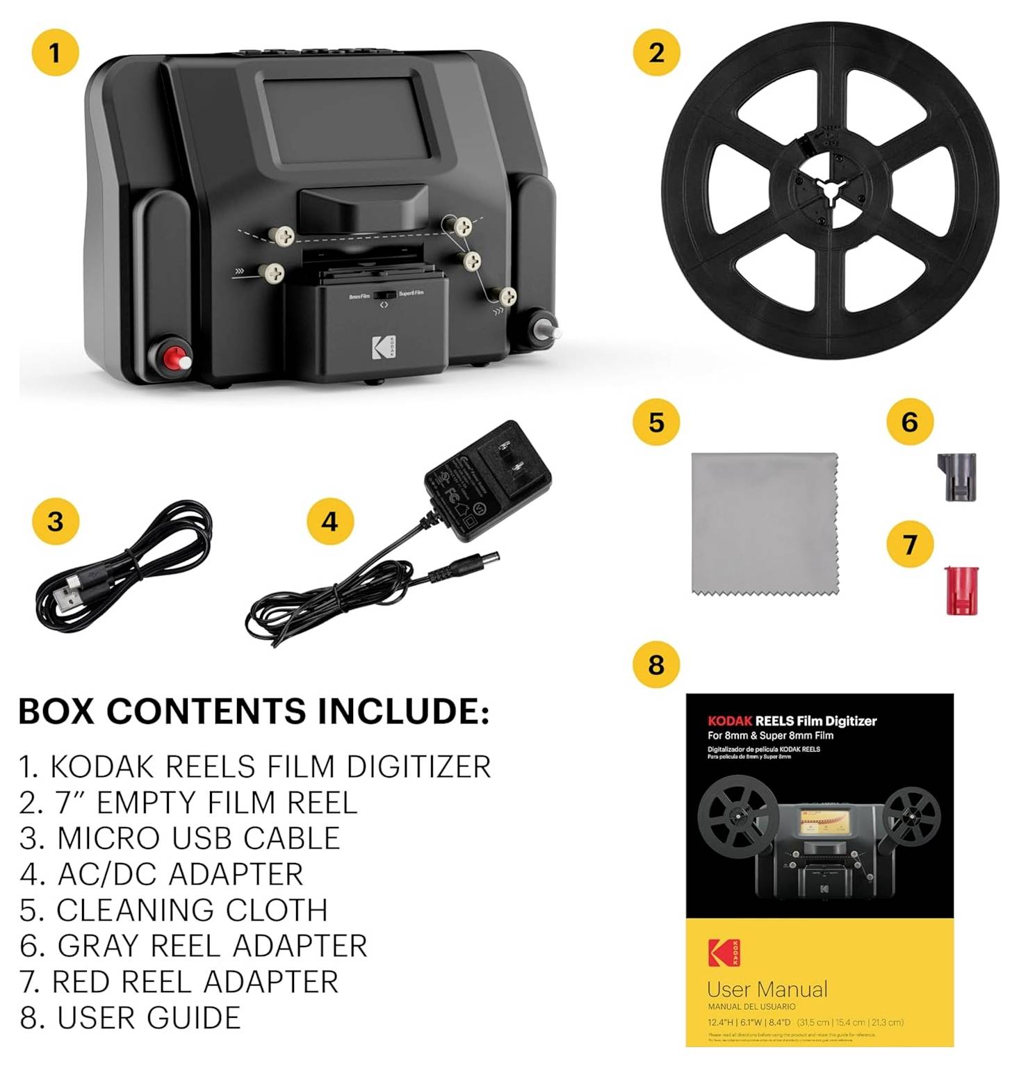 Kodak RODREELSEU Reels Film-Digitalisierer 5"