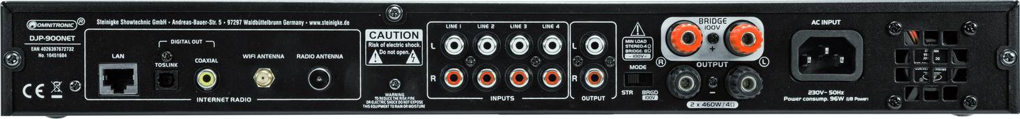 Omnitronic DJP-900NET PA Verstärker 1 St.