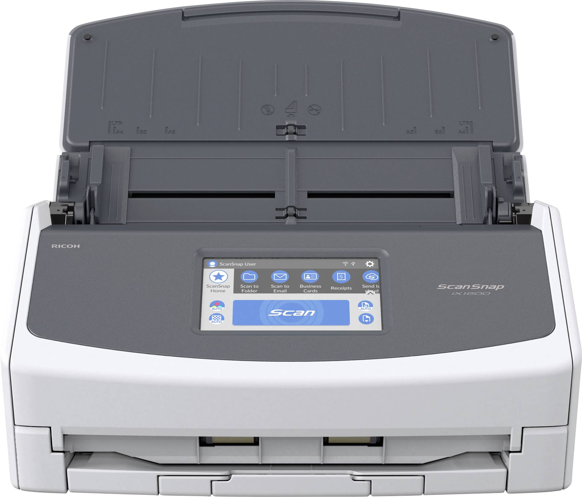 Ricoh ScanSnap iX1600 Dokumentenscanner Grau-Schwarz