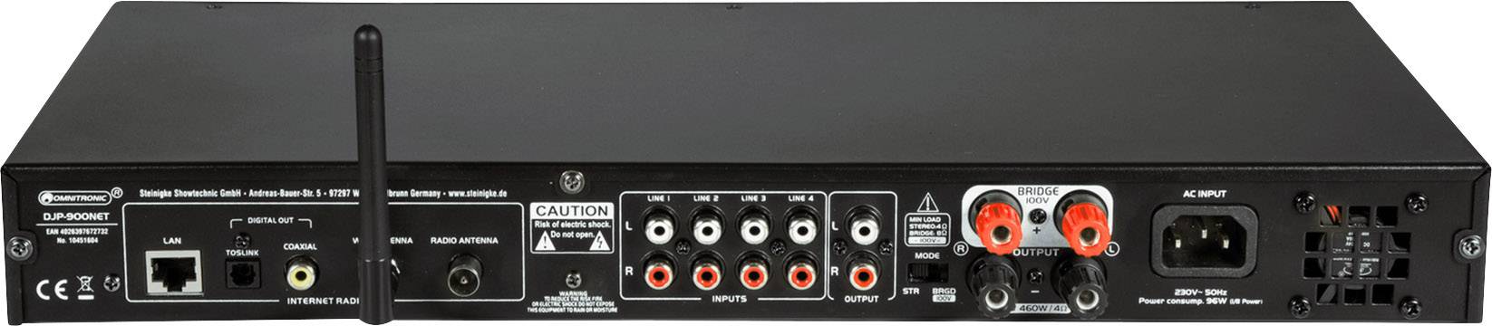 Omnitronic DJP-900NET PA Verstärker 1 St.