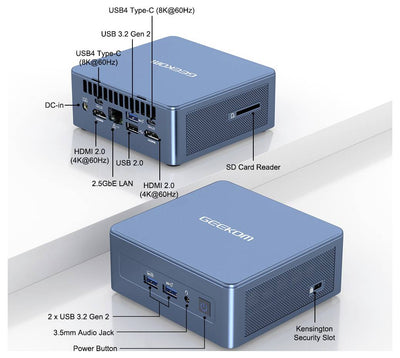 GEEKOM Mini IT13 Mini-PC i9-13900HK 16 GB 1 TB SSD 1 St.