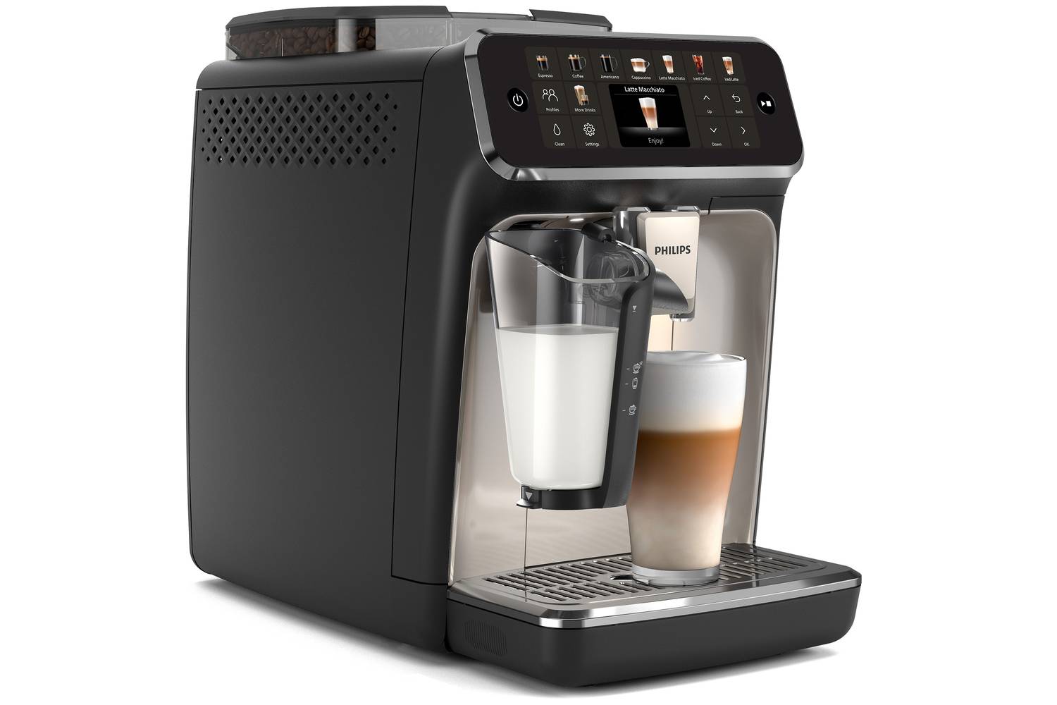 Philips 5500 Series EP5547/90 Kaffeevollautomat 15 bar Schwarz/chromatiert