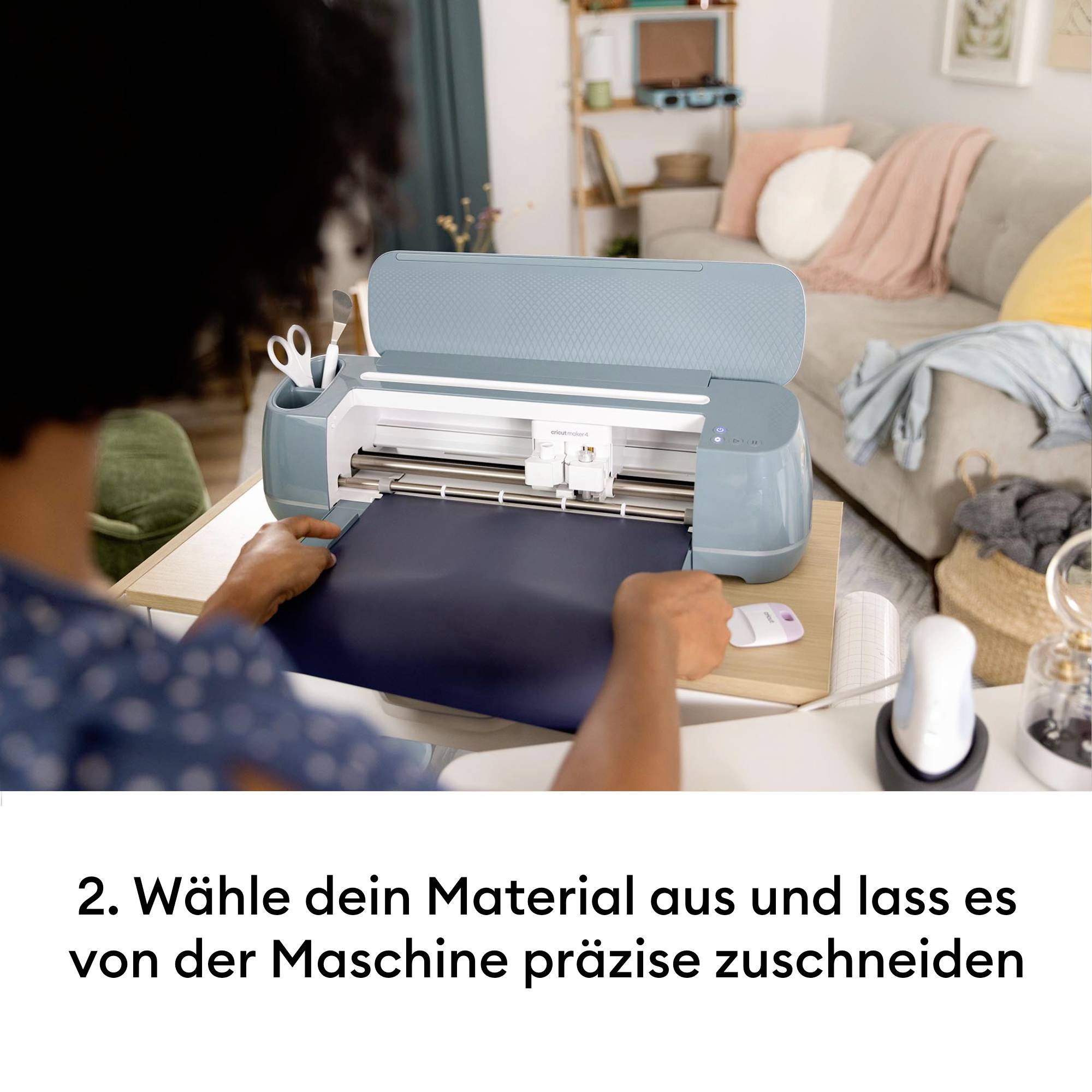 Cricut Maker 4 Essentials Bundle Schneideplotter Salbei 1 St.