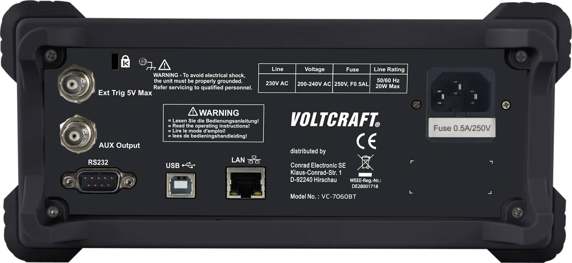VOLTCRAFT VC-7060BT Tischmultimeter 1 St.